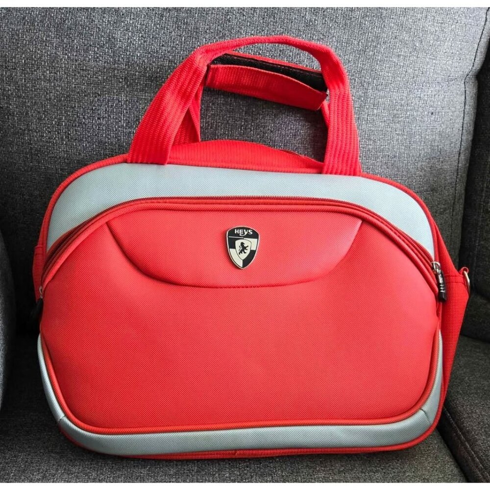 HEYS Travel Bag Briefcase Laptop Case Orange/Red Carry-on Luggage